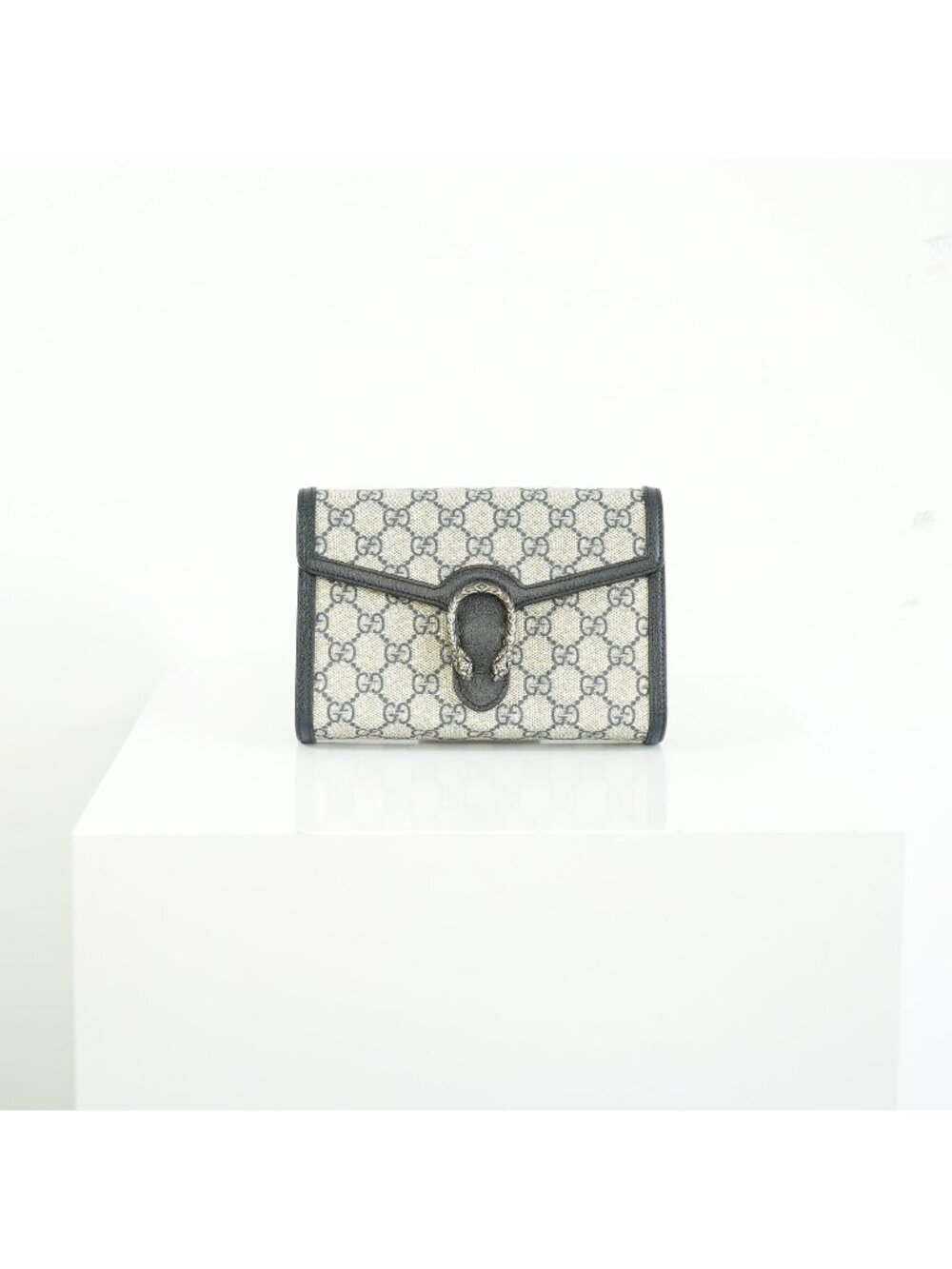 Gucci Navy GG Supreme Canvas Dionysus Bag Full Set